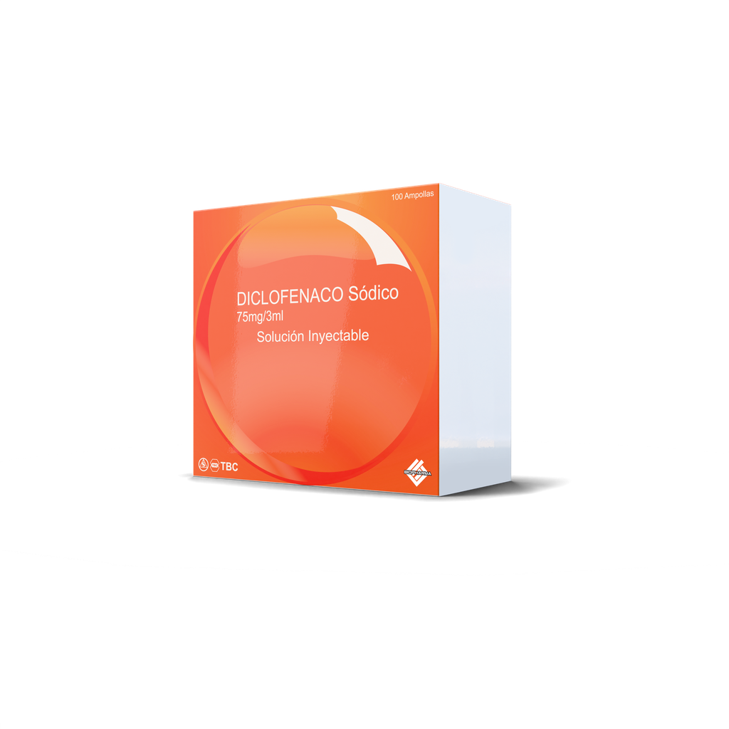 DICLOFENACO 75MG/3ML INY 100 AMP